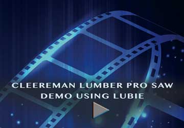 Lubie Saw Lubricant on Cleereman Lumber Pro Saw